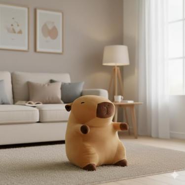 Imagem de Exclusiva Linda Capivara 30cm Para Presentear Decorar Festa Infantil Realista Brinquedo Dia Das Crianças Festas De Pelúcia Kawaii Abraço Macia Igual A foto Feito No Brasil Antialérgica Rapido