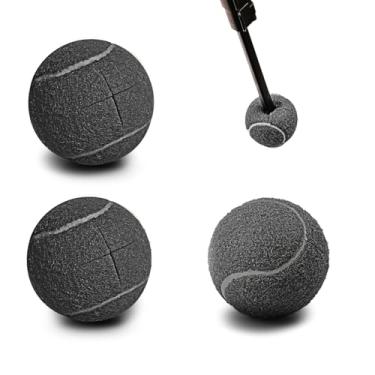Imagem de Bolas de tênis de andador pré-cortadas para pernas de móveis e proteção do chão, coberturas deslizantes de feltro de longa duração, pernas de andador, bolas deslizantes pré-cortadas universais