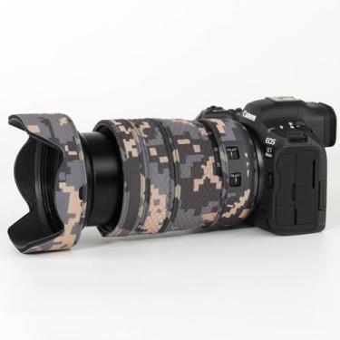Imagem de CHASING BIRDS O revestimento impermeável de camuflagem de lente para Canon RF 24-70 mm F2.8 L é USM capa protetora de lente à prova de chuva versão IV (camuflagem digital, com extensor RF 1,4X e 2X)