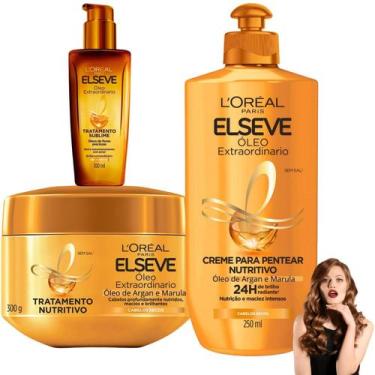 Imagem de Kit Elseve Óleo Extraordinário Nutrição Cabelos Secos Sonhos - L'oreal