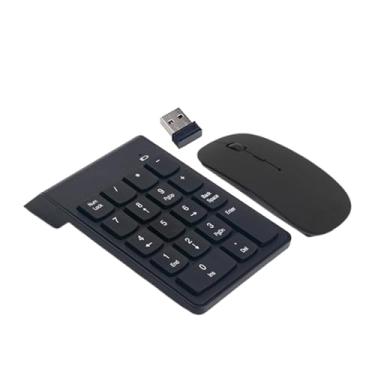 Imagem de Generic Teclado numérico combinado, 18 teclas, elegante, portátil, compacto, silencioso, para laptops, home office