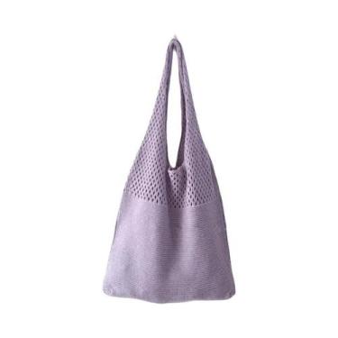 Imagem de Bolsa de Ombro Feminina Vintage de Grande Capacidade - Ideal para Verã