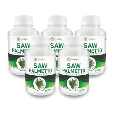 Imagem de 5X Sabal Saw Extra Forte 500Mg 600 Cápsulas - Tree