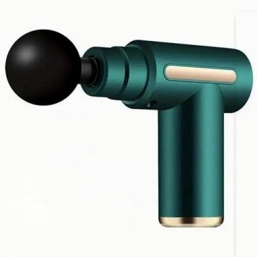 Imagem de Pistola Massageadora Muscular Elétrica Portátil Massageador para Alívio de Dores Relaxamento e Fisioterapia Corporal (Verde)