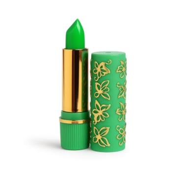 Imagem de Batom Cor Mágica Verde, Longa Duração 24h, Efeito Vermelho Natural