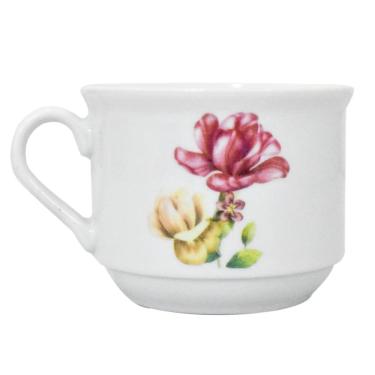 Imagem de Xícara Caneca de Porcelana para Café e Chá Le Jardim 1 peça - Hauskraft