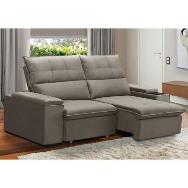 Imagem de Sofá Retrátil e Reclinável com Porta Copos e Objetos 1,80m Parma - Fer