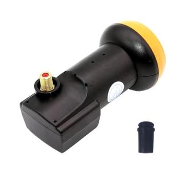 Imagem de YIYIMIMO Antena parabólica linear universal de banda KU LNB LNBF 0,1dB FTA HD 1 porta de saída suporta sinal de satélite 3D 4K (saída única)
