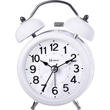 Imagem de Despertador Quartz Herweg Ref: 2707-021 Branco Campainha