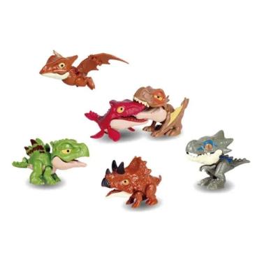 Imagem de Kit Dino Morde Morde Surpresa 9 Peças ZP01098 - Zoop Toys