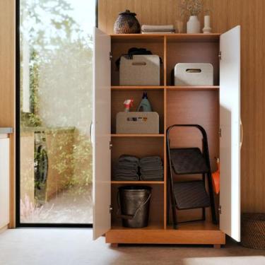 Imagem de Armário 2 Porta Multiuso Para Lavanderia Cozinha e Dispensa - Freitas 