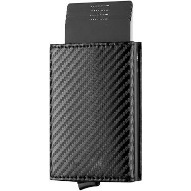 Imagem de Carteira Masculina Proteção RFID Couro Cartão Cnh Preto-Masculino