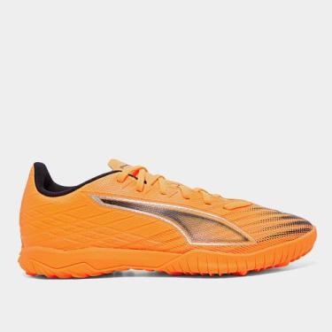 Imagem de Chuteira Society Puma Ultra 6 Play Unissex, Laranja, 40