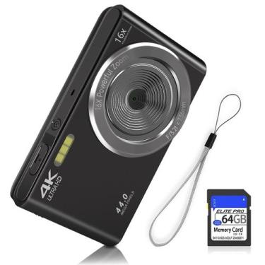 Imagem de Câmera digital SMARTKLIK FHD 1080P 44MP para crianças com 64 GB SD