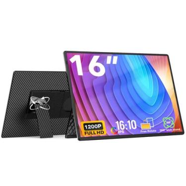 Imagem de Monitor portátil FLYTOCCA de 16 polegadas FHD 1200P para laptop