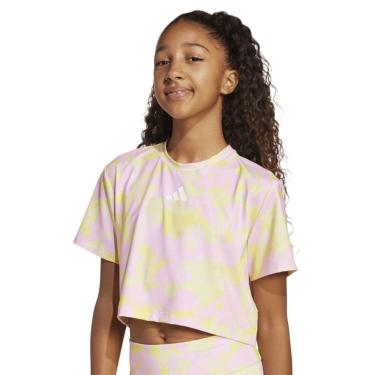 Imagem de Camiseta Adidas Cropped Printed Essentials Infantil