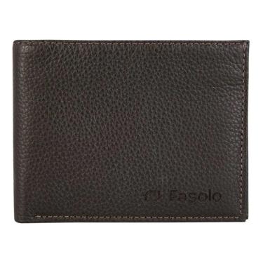 Imagem de CARTEIRA MASCULINA COURO FASOLO ZÍPER NA NOTA H045 MARROM Cor:Marrom;Tamanho:Único;Gênero:Homem