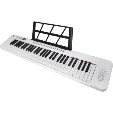 Imagem de Teclado Musical Portátil 61 Teclas Rhythmic 50WH Branco
