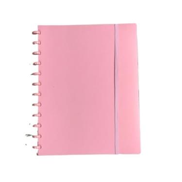 Imagem de Pasta Organizadora Catálogo Inteligente Disco A4 com 20 Envelopes Plástico Sistema de Indexação Escritório Organização Documentos(Rosa)