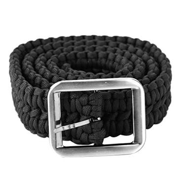 Imagem de GLOGLOW Cinto de Paracord de Aço, Corda de Paracord Artesanal Com Força de Tração de 500 Libras para Acampamento e Caminhada, Kit de Sobrevivência Tático para Homens