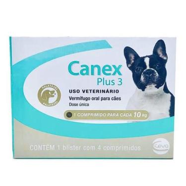 Imagem de Vermífugo Canex Plus 3 para Cães Ceva 4 Comprimidos