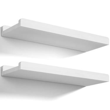 Imagem de Prateleiras flutuantes Love-kankei, conjunto de 2 madeiras rústicas br