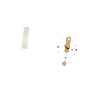 Imagem de Fenteer Abajur de Chão Elegante com Algarismos Romanos E Enfeite de Acrílico Aconchegante, Relógio Silencioso para Sala de Estar E Decoração de Casa, Capa Par