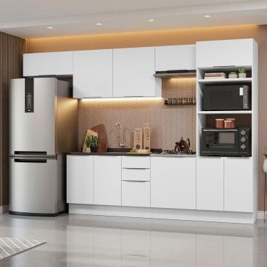 Imagem de Armário De Cozinha Completa 330cm Stella Madesa 05 Branco