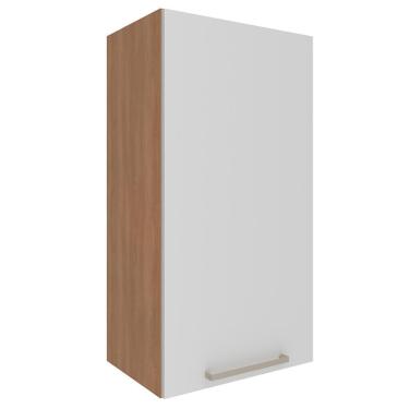 Imagem de Armario Aereo 1 Porta 40 Cm Mdp Cz3118 Freijo Branco Tecno Mobili Freijo Branco