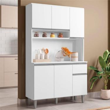 Imagem de Armário Cozinha Millan Branco 6 Portas