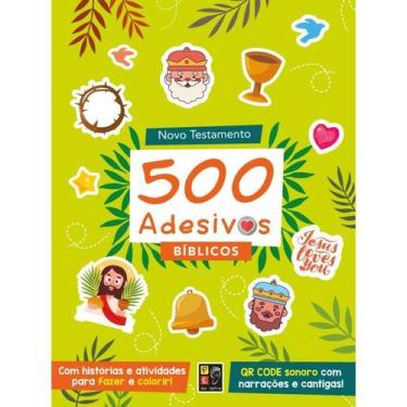 Imagem de 500 Adesivos Bíblicos  Novo Testamento  Livro Infantil de Atividades -