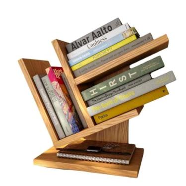 Imagem de Organizador de Livros, Prateleira Estante para Livros Porta Revistas para Decoração de Casa Livreiro(FREIJÓ)