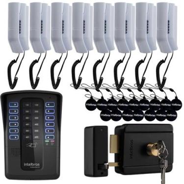 Imagem de Porteiro Collective 8 Pontos Com Fechadura 16 Xid Intelbras