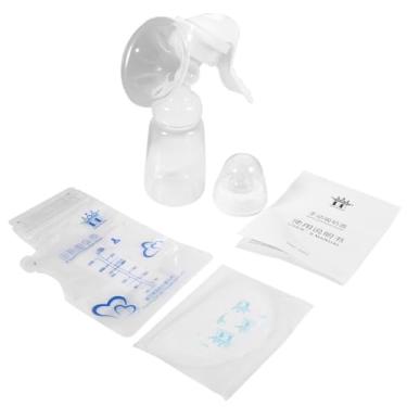 Imagem de Bomba de amamentação portátil de silicone flexível dispositivo de sucção forte design simples bomba manual de leite materno