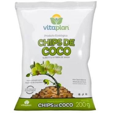 Imagem de Chips Coco Vitaplan 200g Orquídea Bromélia Substrato Terra