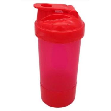 Imagem de Garrafa Coqueteleira Shakeira 450ml com Esfera Misturadora e Compartim