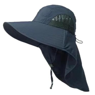 Imagem de Chapéu de proteção solar de verão, chapéu de pesca de aba grande, chapéu de viagem, chapéu de proteção solar, tecido à prova d'água