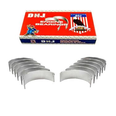 Imagem de DNJ RB4280.10 Conjunto de rolamentos de haste tamanho grande 0,10 pol. (0,25 mm) para Chevrolet 80-84, GMC, Pontiac 3,8L V6 OHV naturalmente aspirado