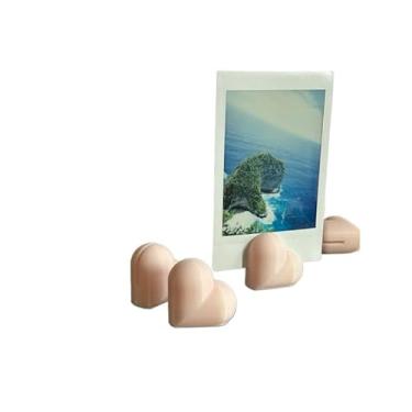 Imagem de Suporte para Fotos e Decoração, Porta-retrato para Casamento e Dia- Base de Apoio para Cartões e Lembranças como Presente(10,Rosa Claro)