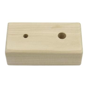 Imagem de Fenteer Prancha de treinamento para escalada em madeira, exercitador de antebraço, prancha de força para treinamento de força corporal, blocos de equipamento, 15cmx9cmx8cm