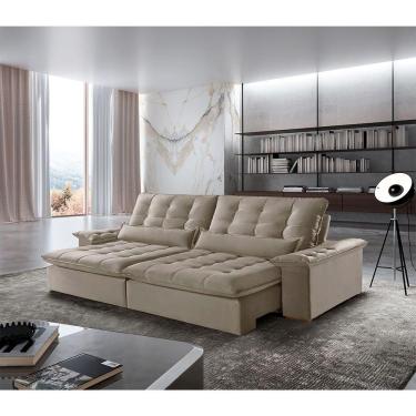 Imagem de Sofá Victory Veludo 2 Módulos 80cm B25cm Meu Sofá Online B002 Veludo Capuccino