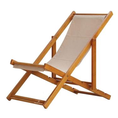 Imagem de Espreguiçadeira Preguiçosa Dobrável Mel Sb-bege