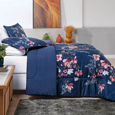 Imagem de Edredom King Dupla Face Avere 200 Fios Estampado 3 Peças - Encantada