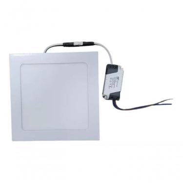 Imagem de Painel Led Embutir 12w 6000k Quadrado Branco - 12w