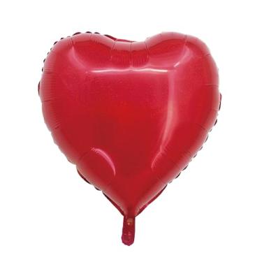Imagem de BALAO HOLOGRAFICO CORACAO C/CANUDO VERMELHO 18"