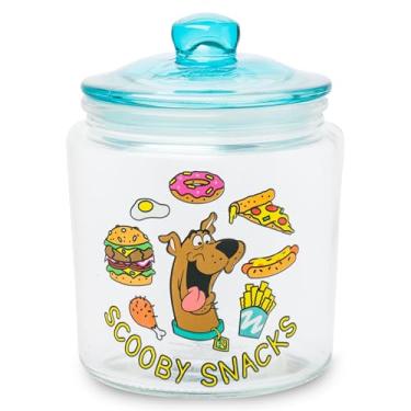 Imagem de Silver Buffalo Scooby Doo Scooby Snacks Pote de vidro para biscoitos e doces com tampa (pequeno)