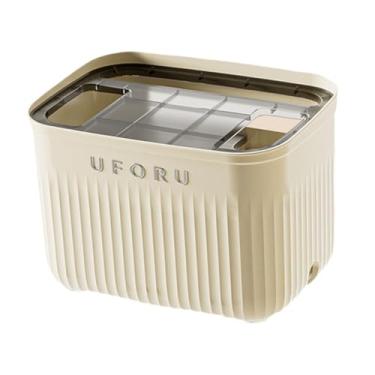 Imagem de Ｂｅｓｇａ Caixa organizadora de cabos para roteador, à prova de poeira, para escritório, central de entretenimento e home theater, Tampa de Pp