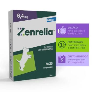 Imagem de Antialérgico Zenrelia para Cães com 30 comprimidos de 6,4 mg - ELANCO