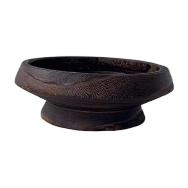 Imagem de YIJU Suporte de madeira pequeno e multifuncional para velas, pedestal de madeira para mesa de cozinha, sala de jantar ou estilo rústico, CafÉ