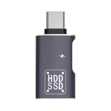 Imagem de Adaptador Tipo C Para USB 20 Fêmea 2 Em 1 Conector OTG Para Macbook Xi